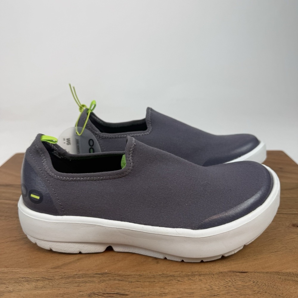 New NIB Womens Oofos Oomg Eezee Platinum Athletic Low Recovery Pull On Shoes 6